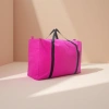 Pink luggage bag, travel storage bag, large-capacity, lightweight, waterproof trolley case, matching details Picture